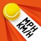 Calculate the initial speed of your tennis serve as shown on TV