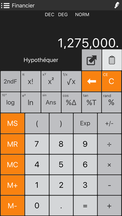 Screenshot #1 pour Calculatrice Financière +