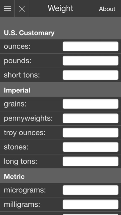 Mila's Weight Converter iPhone screenshot 5 - Utilities app