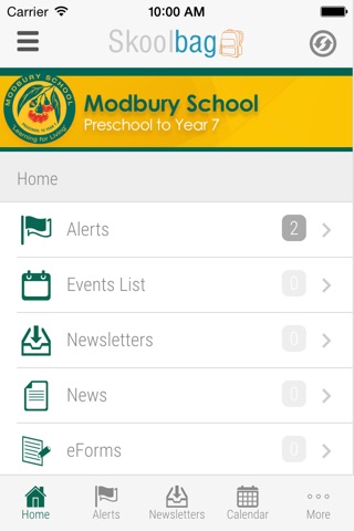 Modbury School - Skoolbag screenshot 2