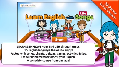 How to cancel & delete Learn English with Songs Lite from iphone & ipad 1