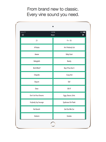 Mash - New Soundboard for Vine