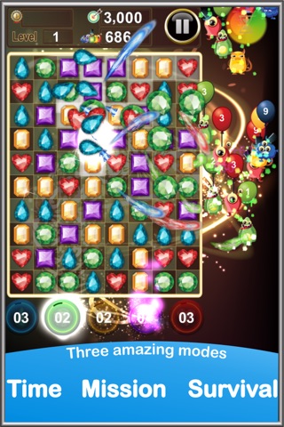 Jewels Monsters Invasion screenshot 3