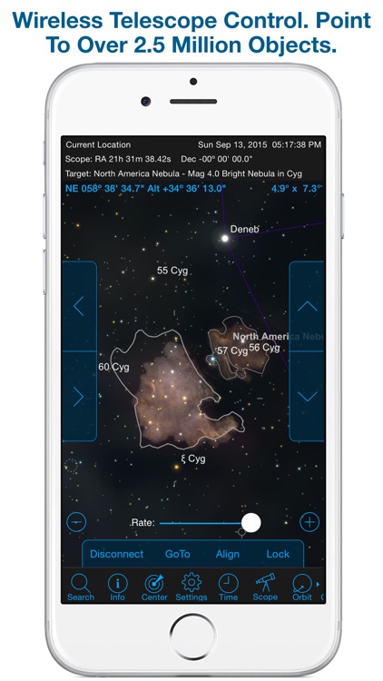 SkySafari 4 Pro: Professional Telescope Astronomy!  Explore Sun, Moon, Mars, Stars, Planets, and Satellites!  Go where NASA space missions have not! screenshot-3