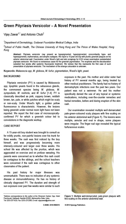 Global Journal of Dermatology & Venereology