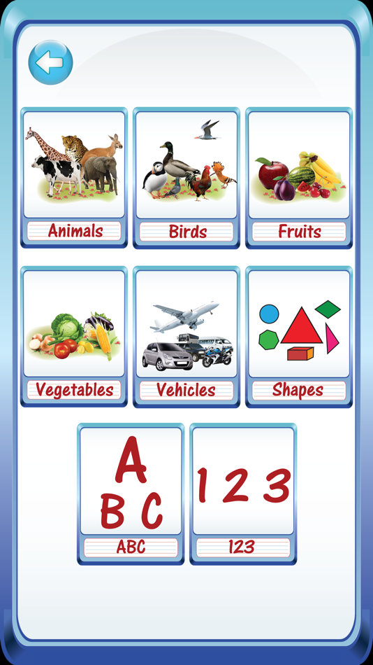 Preschool Kindergarten Kids English ABC Alphabets & Number Flash Cards - 1.1 - (iOS)