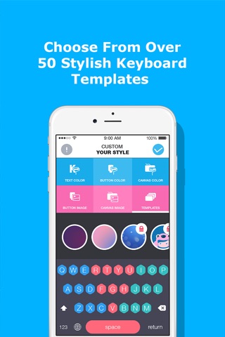 Color Keyboard Changer - Customize Keyboard Text, Button, Font, Background for iOS8 screenshot 3