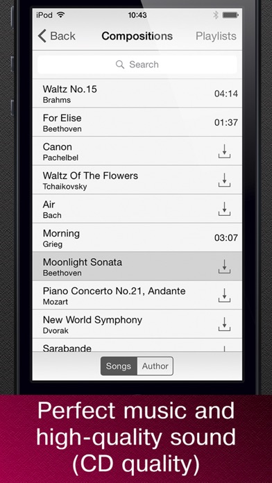 無料でクラシック音楽の傑作 のスクリーンショット