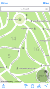 Père Lachaise Cemetery : Interactive Map screenshot