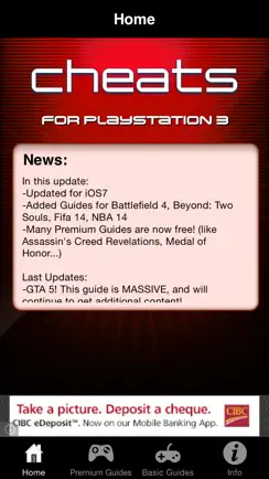 Cheats for PS3 Games - Including Complete Walkthroughs iPhone image 1