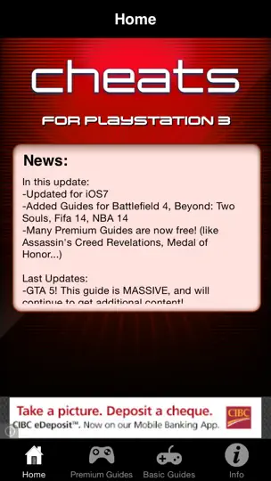 Capture d'écran de Cheats For PS3 Games - Including Complete Walkthroughs sur iPhone 1