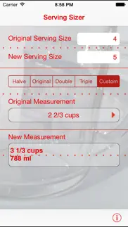 serving sizer recipe converter not working image-1