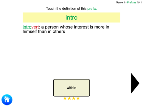 Screenshot #6 pour Word Roots Level 1 Flashcards™