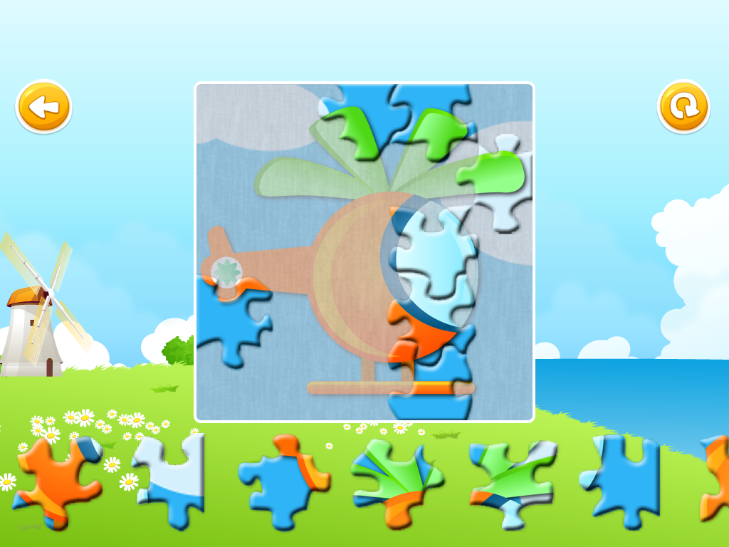 Vehicles and transportation : free coloring, jigsaw puzzles and educative games for kids and toddlers
