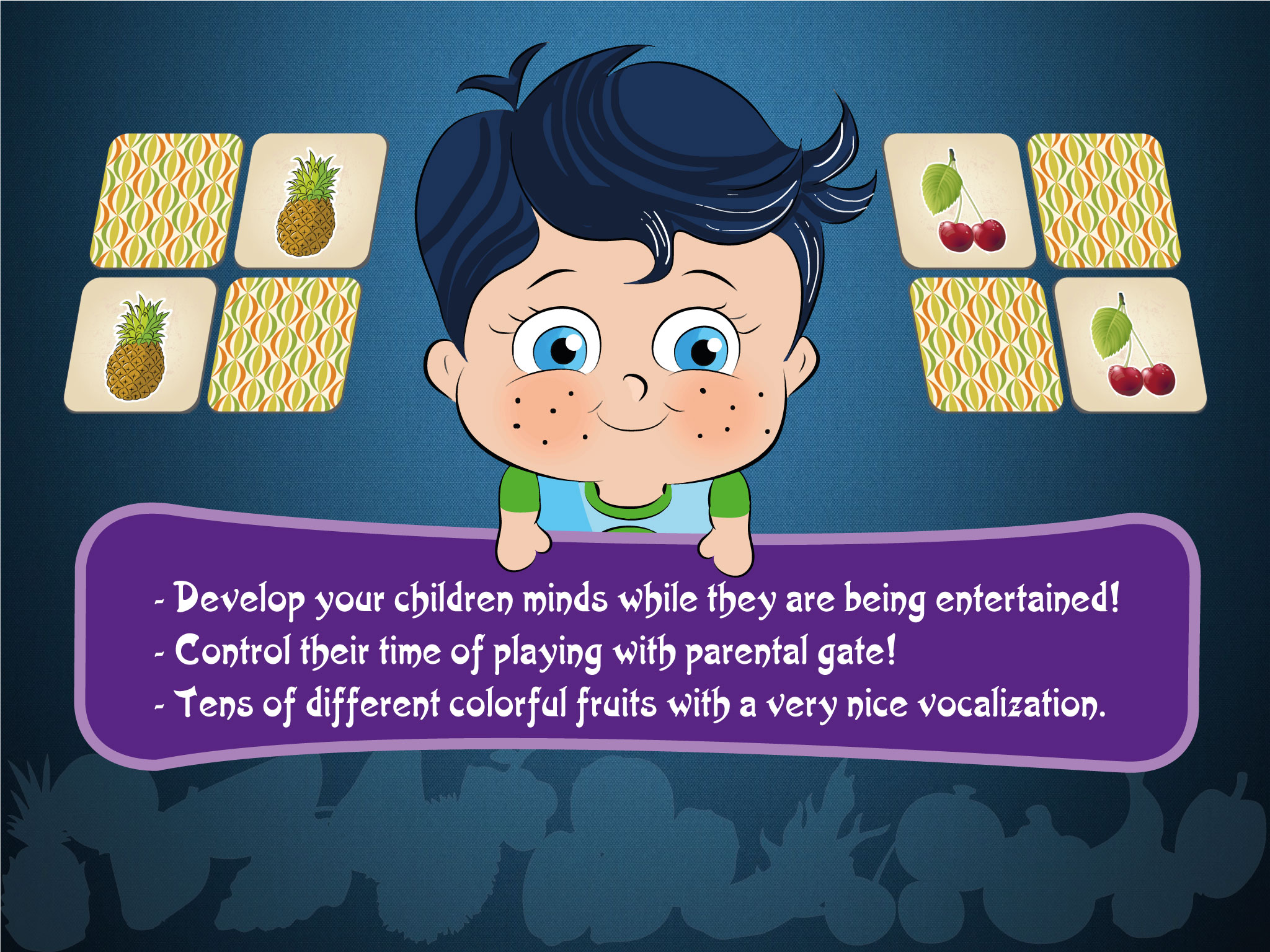 Little Genius Matching Game - Fruits - FREE screenshot 5