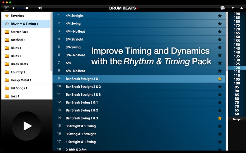 drum beats+ (rhythm metronome, loops & grooves machine) iphone screenshot 4