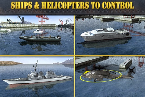 Navy Boat Parking Simulator Game - Real Army Sailing Driving Test Run Park Sim Games screenshot 2