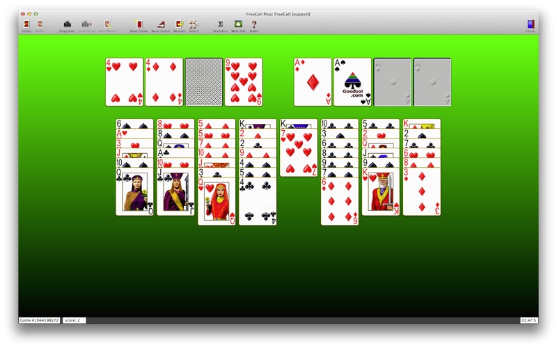 Screenshot #1 pour FreeCell Plus