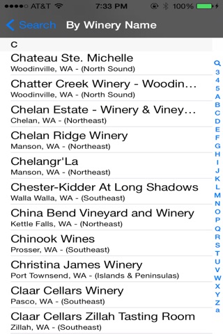 Washington Winery Finder screenshot 3