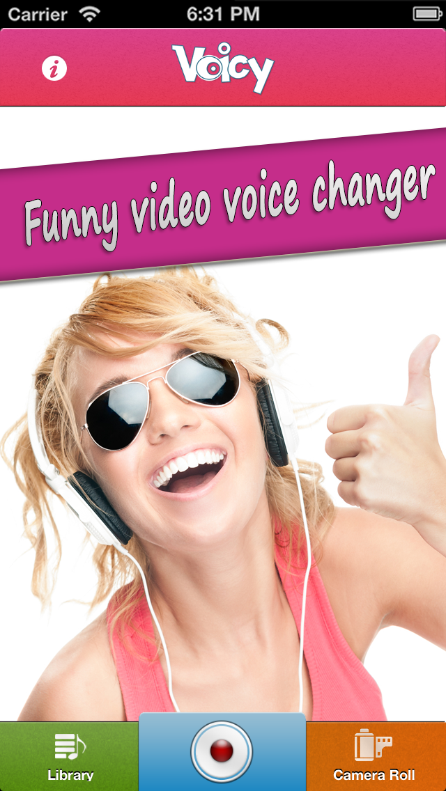 Screenshot #1 pour Voicy Helium Voice Change.r & Record.er - Transform.er your video.s into fun.ny chipmunk effect.s