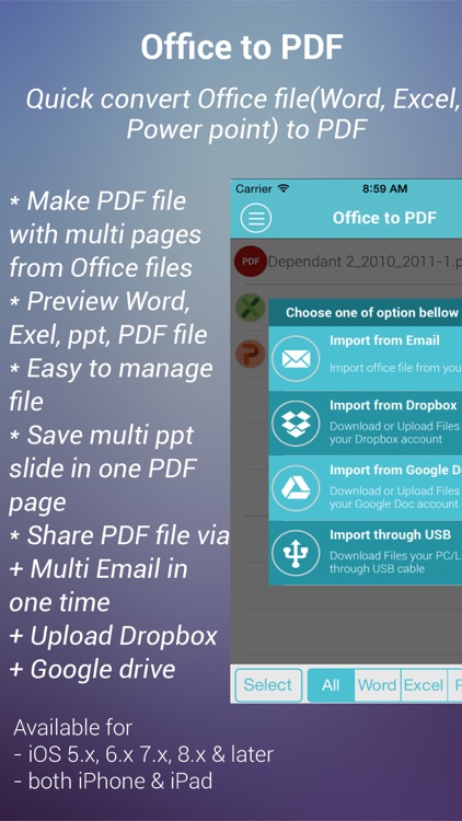 Office to PDF Free - Quick convert Word, Excel, PPT to PDF file