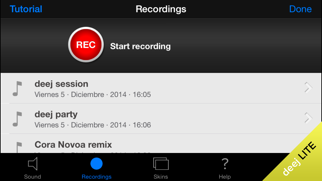 deej lite - dj turntable. mix, record & share your music iphone screenshot 2