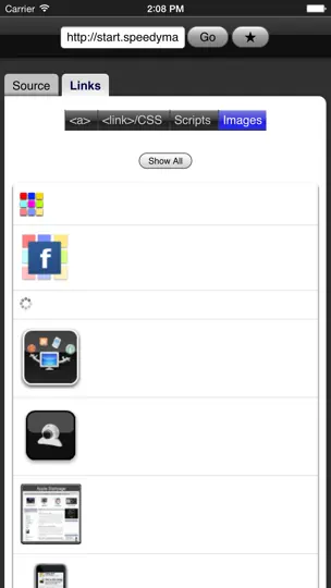 Скриншот Source Viewer Lite на iPhone 5
