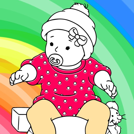 Celebrity Baby Coloring - Learn Free Amazing HD Paint & Educational Activities for Toddlers, Pre School, Kindergarten & K-12 Kids Icon