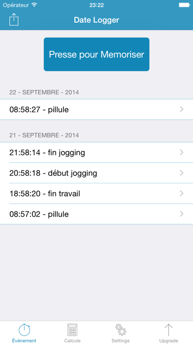 Screenshot #1 pour Date Logger