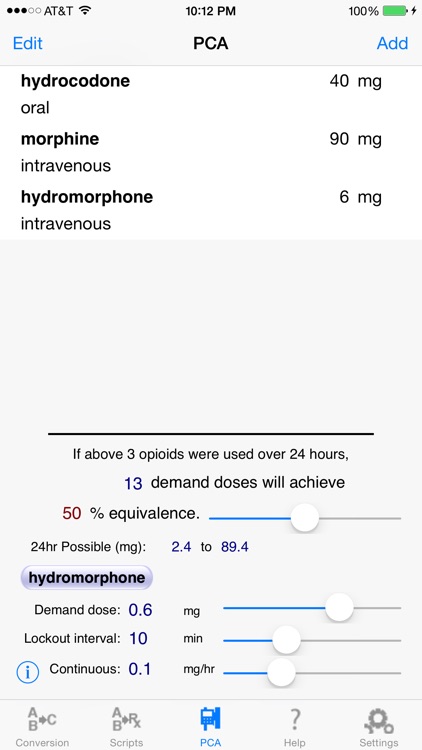 eOpioid™ : Opioids & Opiates Calculator