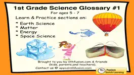 Game screenshot 1st Grade Science Glossary #1 : Learn and Practice Worksheets for home use and in school classrooms mod apk