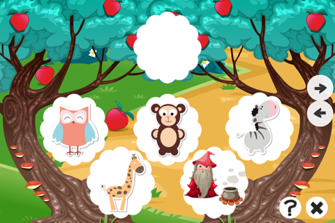 Animals baby game for children: Find the mistake in the forest screenshot 2