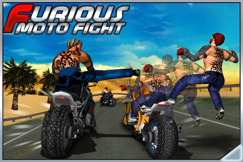 Furious Moto Fight - Rash bikers racing & fighting on Road screenshot 4