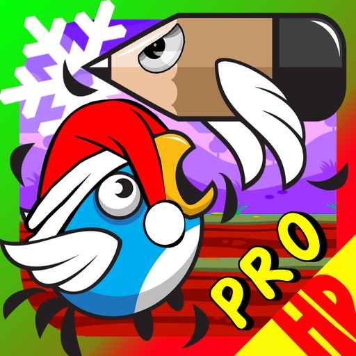 A King Bird Vs Flying Pencils - Christmas Edition HD Pro iOS App