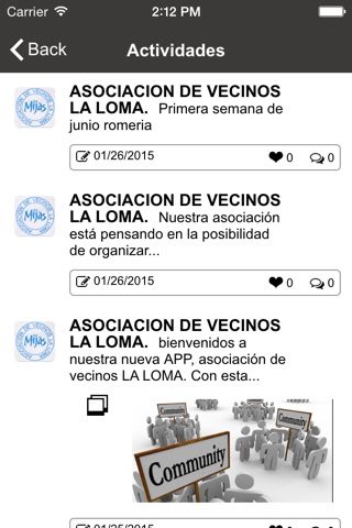 ASOCIACION DE VECINOS LA LOMA screenshot 2