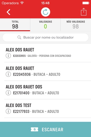 Control de accesos Atrápalo screenshot 3