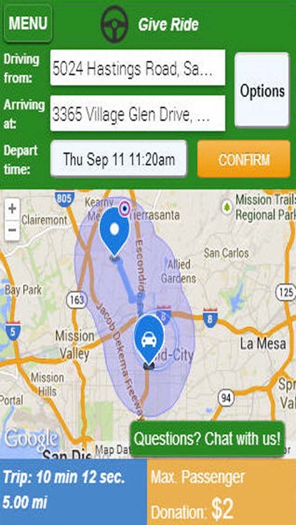 Spedsta Senior RideMatching