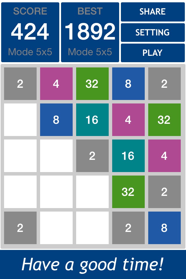 Num 2048 6x6 screenshot 2