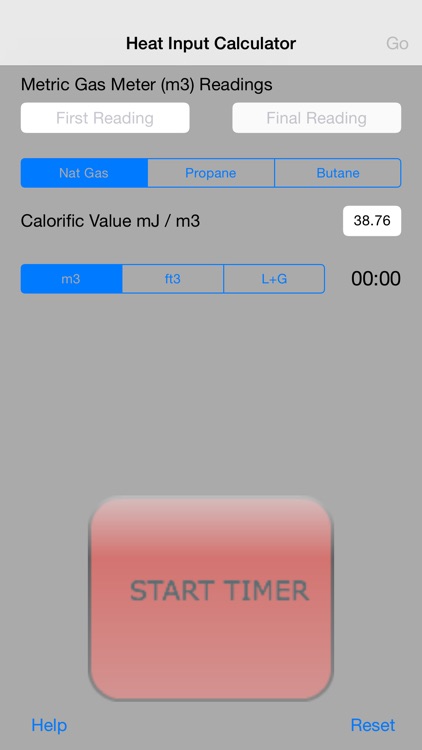 Heat Input Calculator