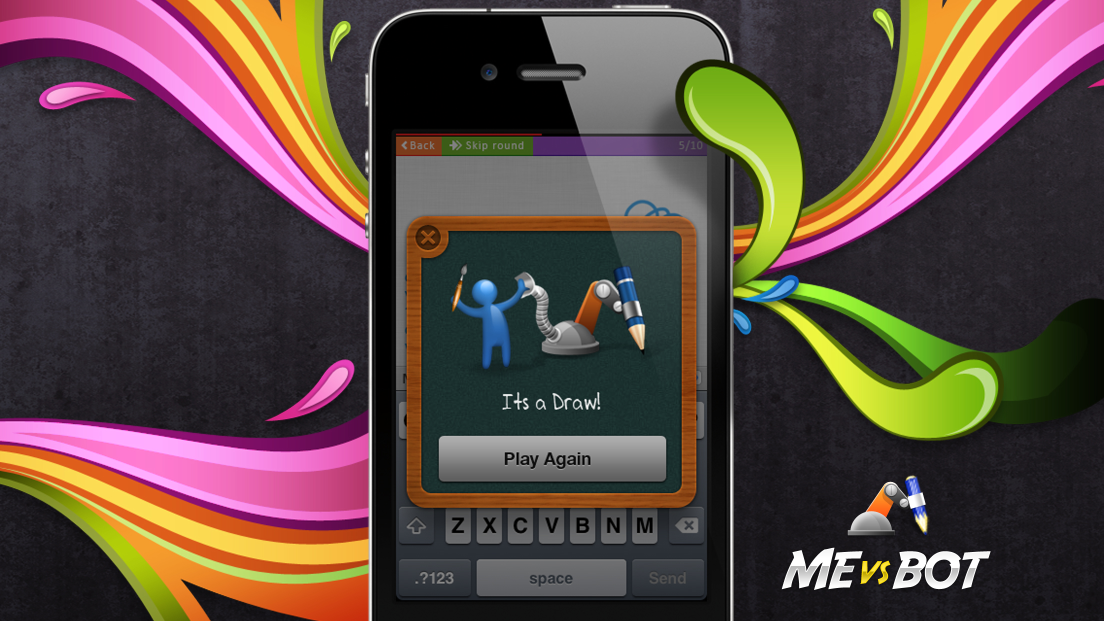 Sketch W Friends ~ Free Multiplayer Online Draw and Guess Friends & Family Word Game for iPhone