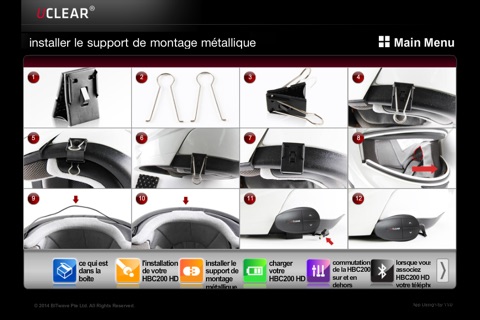 UCLEAR HBC200 HD French instruction screenshot 4
