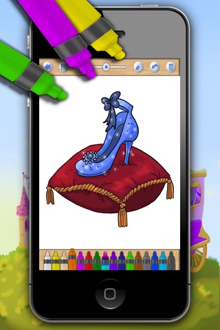 Princesas para pintar- Libro para colorear mágico - Premium screenshot 4