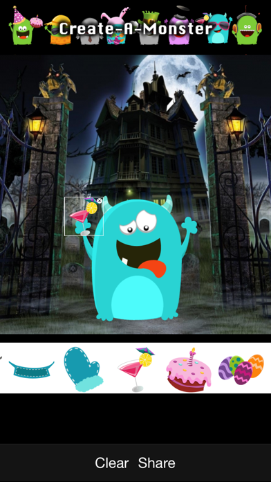 Screenshot #1 pour Create-A-Monster Créer Monsters cool! Amusez-vous avec vos enfants!