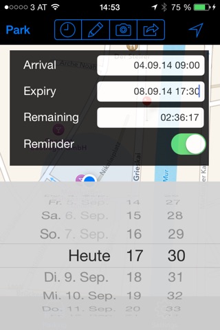 moParking Free - Automated Car Finder and Park Meter Alarm screenshot 2