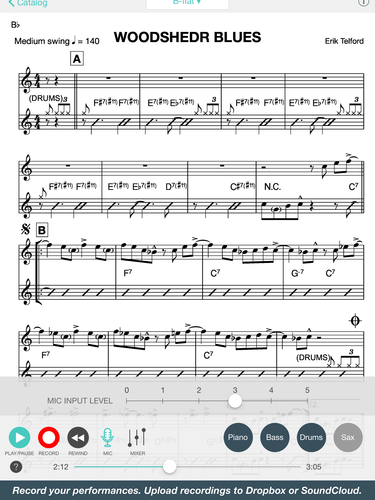 Woodshedr - Jazz PlayAlong screenshot 8
