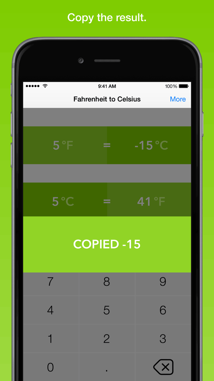 Fahrenheit a Celsius el más rápido convertidor de temperatura