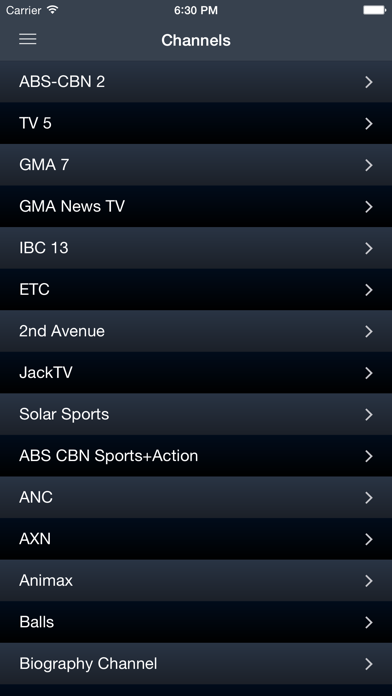 Screenshot #1 pour Pilipinas TV Guide