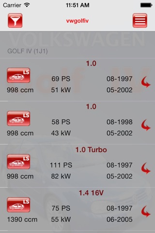 Autoteile VW Golf IV screenshot 2