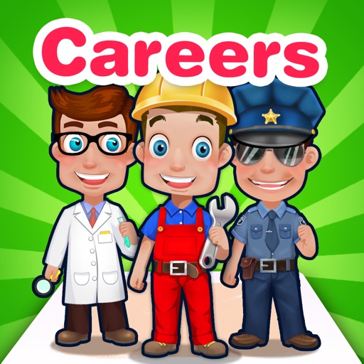 KidsBook: Different Careers - HD Flash Card Game Design for Kids iOS App