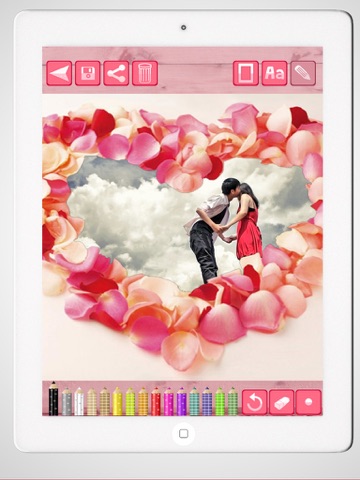 Love Photo Frames – photo collage and picture editor iPad screenshot 5 - Photo & Video app